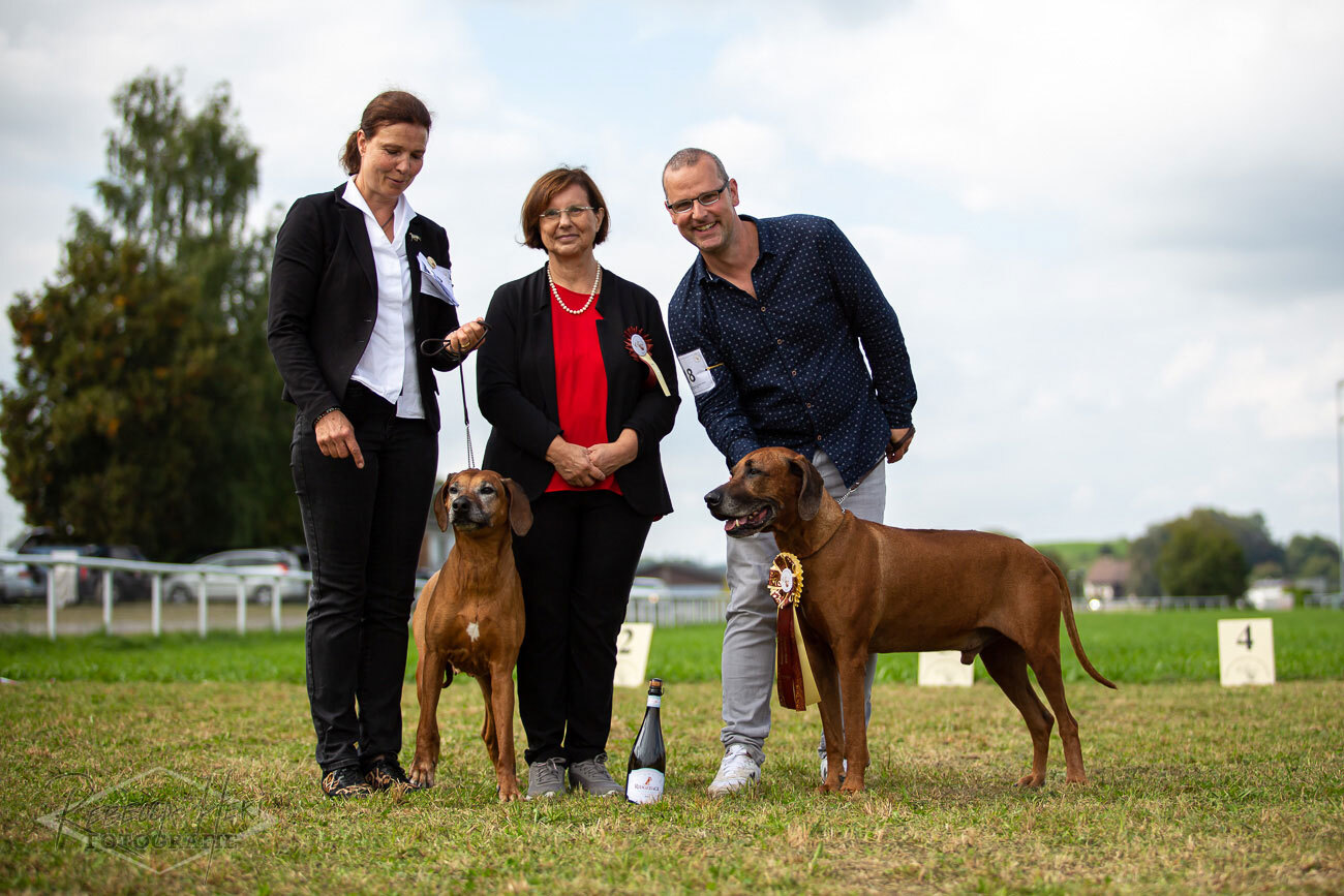 Makololo Chando wurde als Ältester Ridgeback geehrt